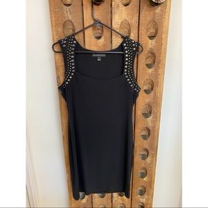 Studded Black Mini Dress